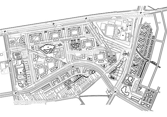 City Planning dwg, cad file download free