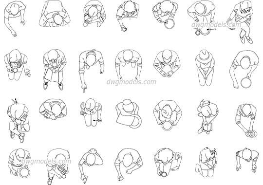 Eating People in Plan AutoCAD blocks