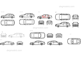 Audi 1 - DWG, CAD Block, drawing