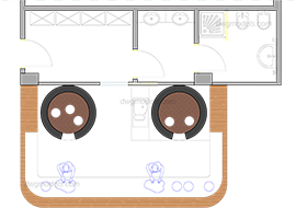 Pizzeria 1 - DWG, CAD Block, drawing