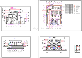 Villa 1 - DWG, CAD Block, drawing