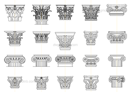 Arch detail 4 - DWG, CAD Block, drawing