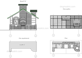 Barbecue 1 - DWG, CAD Block, drawing