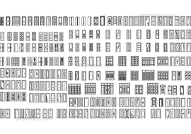 Doors 1 - DWG, CAD Block, drawing