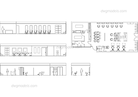 Hairdressing salon 1 - DWG, CAD Block, drawing
