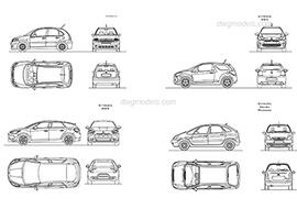 Citroen 1 - DWG, CAD Block, drawing
