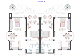 Semi-detached house 2 - DWG, CAD Block, drawing