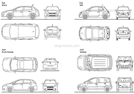 Fiat 1 - DWG, CAD Block, drawing