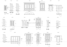 Doors 2 - DWG, CAD Block, drawing