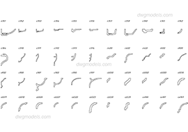 Cornices Orac decor. Part 2 - DWG, CAD Block, drawing
