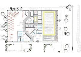 Wellness and SPA complex - DWG, CAD Block, drawing