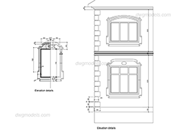Details of facades 2 - DWG, CAD Block, drawing