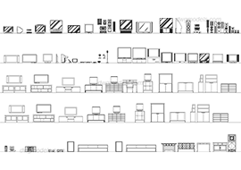 TV - DWG, CAD Block, drawing