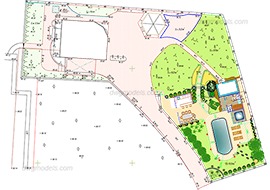 Landscaping 4 - DWG, CAD Block, drawing