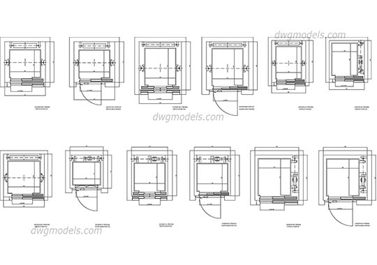 Jordan Elevator JEC - DWG, CAD Block, drawing