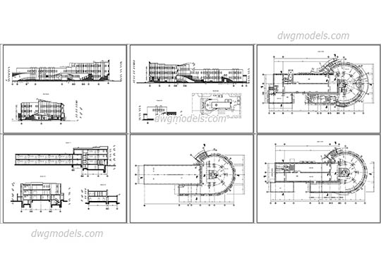 Shopping center - DWG, CAD Block, drawing