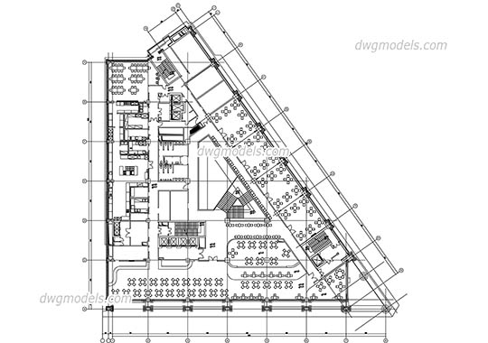 Public area of the hotel - DWG, CAD Block, drawing