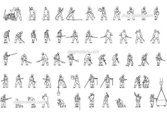 People builders AutoCAD blocks