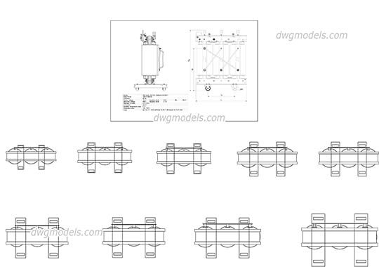 Transformer Legrand-Zucchinii - DWG, CAD Block, drawing