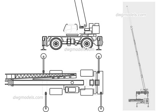 Grove RT9130E-2 - DWG, CAD Block, drawing