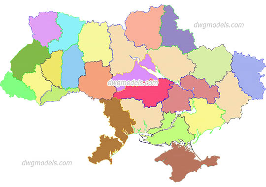 Ukraine 1 - DWG, CAD Block, drawing