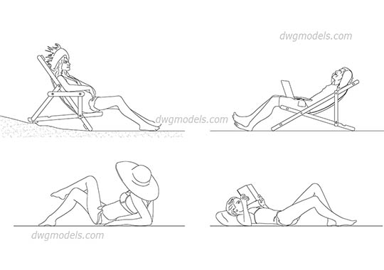 People resort - DWG, CAD Block, drawing