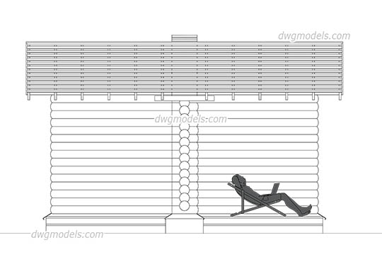 Pergola 1 - DWG, CAD Block, drawing