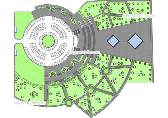 Landscaping 2 - DWG, CAD Block, drawing