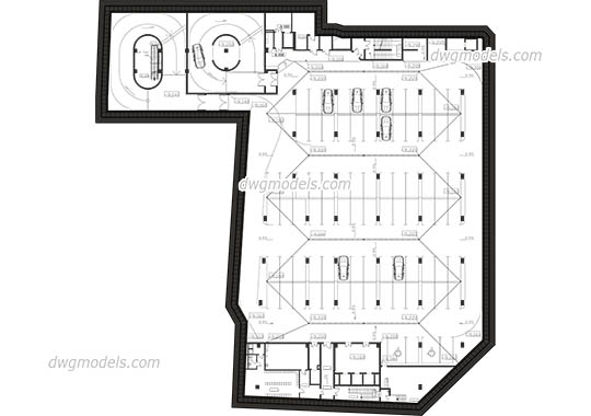 Parking 6 - DWG, CAD Block, drawing