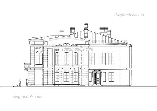 Villa in Tuscany - DWG, CAD Block, drawing