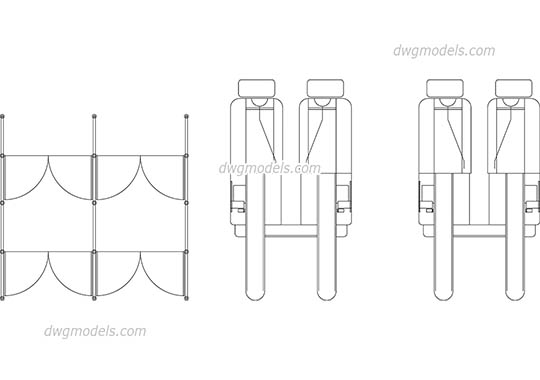 Checkout counter 2 - DWG, CAD Block, drawing