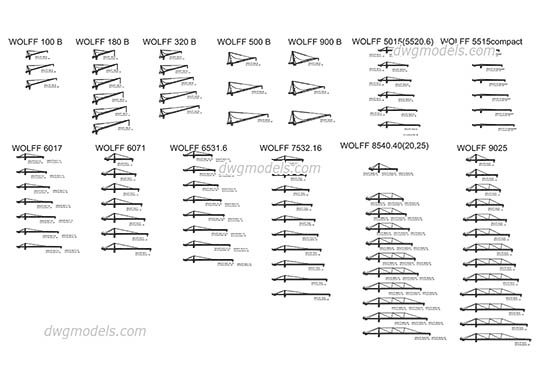 Elements of Crane - DWG, CAD Block, drawing