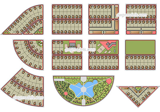 Town Planning - DWG, CAD Block, drawing