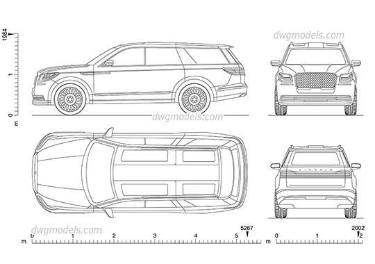 Lincoln Navigator (2018) (Prototype) - DWG, CAD Block, drawing