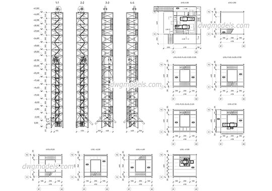 Grain Dryer - DWG, CAD Block, drawing