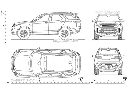 Land Rover Discovery SVX - DWG, CAD Block, drawing