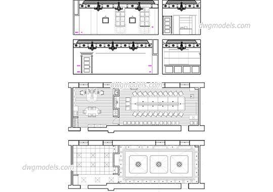 Conference Room - DWG, CAD Block, drawing