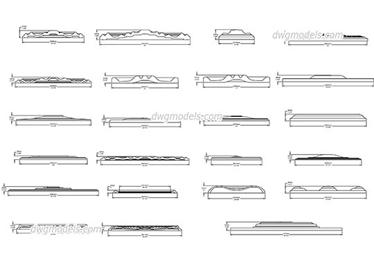 Ceiling Medallion - DWG, CAD Block, drawing