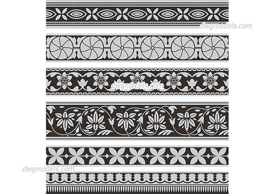 Indian Pattern dwg, cad file download free