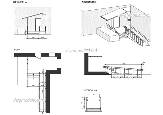 Ramp - DWG, CAD Block, drawing