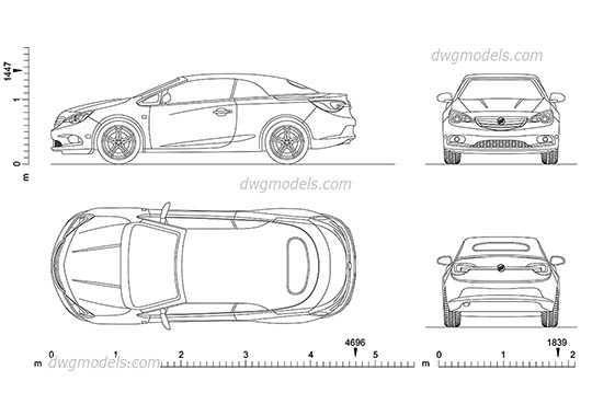 Buick Cascada - DWG, CAD Block, drawing