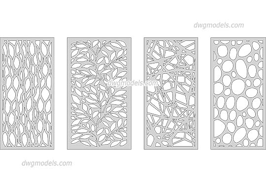 Architectural Screen - DWG, CAD Block, drawing